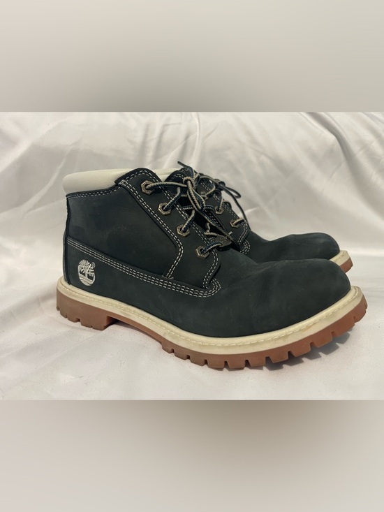 Timberland Shoes - Timberland Nubuck Lace-Up Boots with Cream Collar